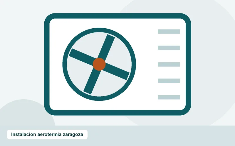 Técnico conectando la hidrónica de una instalación de aerotermia en Zaragoza